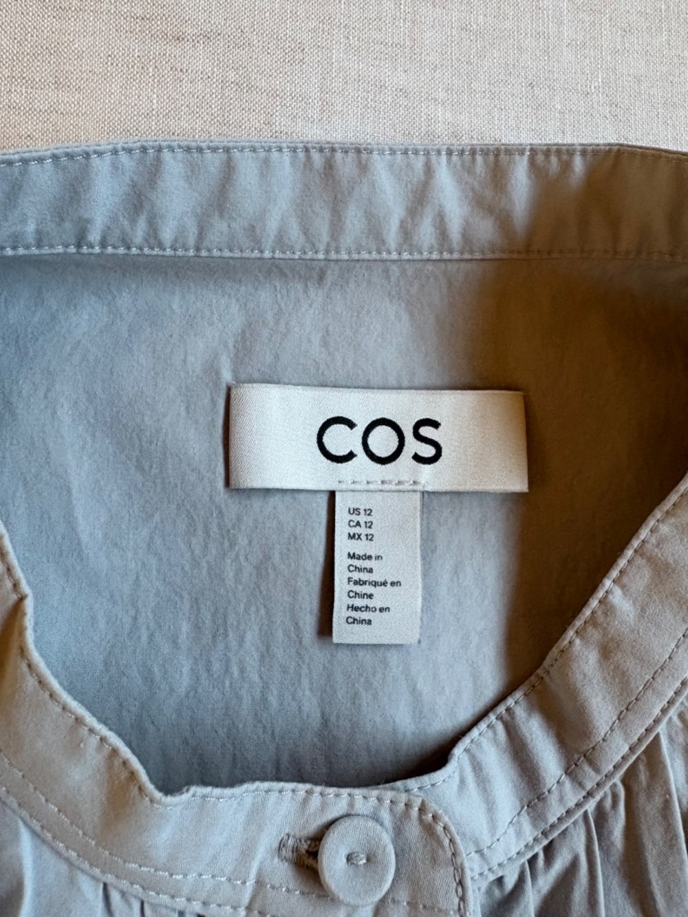 COS Ruched Cotton Blouse - Picture 6 of 7